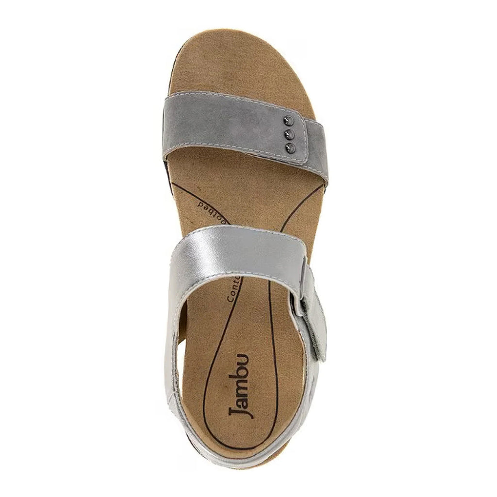 Women's Jambu Morgan Sandal - Wide Width GUN METAL J4MOR56W