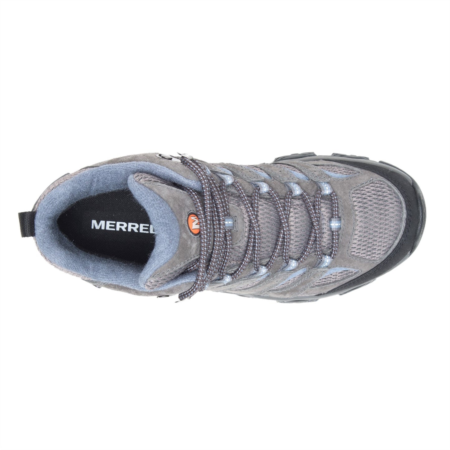 Peltz Shoes  Women's  Merrell Moab 3 Mid Hiking Boot - Wide Width GRANITE J500162W