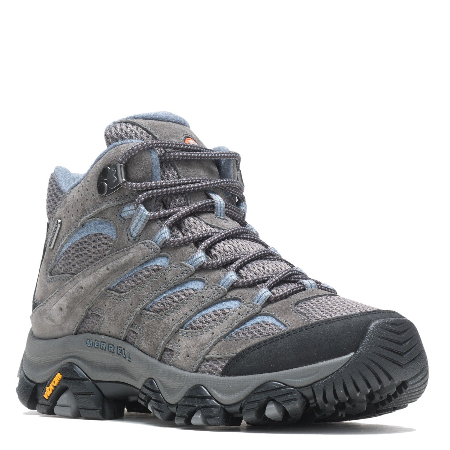Peltz Shoes  Women's Merrell Moab 3 Mid Waterproof Hiking Boot GRANITE J500162