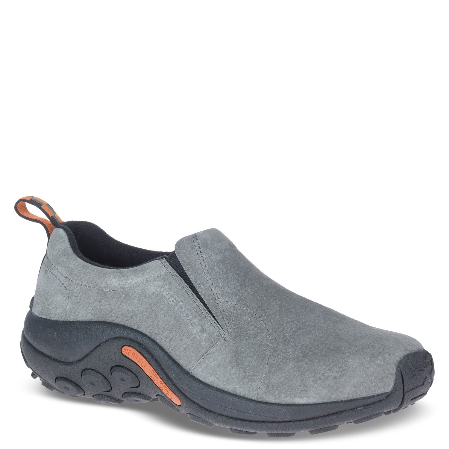 Peltz Shoes  Men's Merrell Jungle Moc Slip-On PEWTER J60805