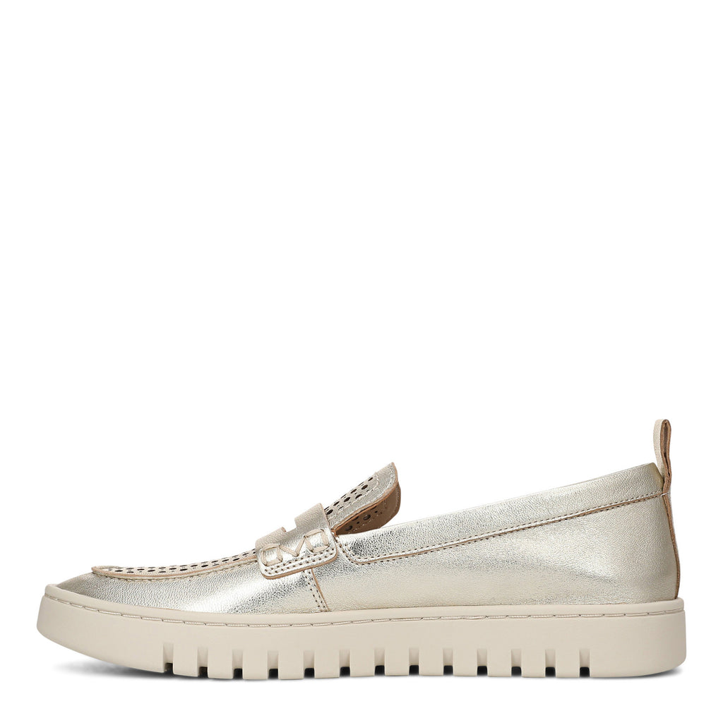 Women's Vionic Uptown Perf Loafer GOLD LEATHER J7559L2700