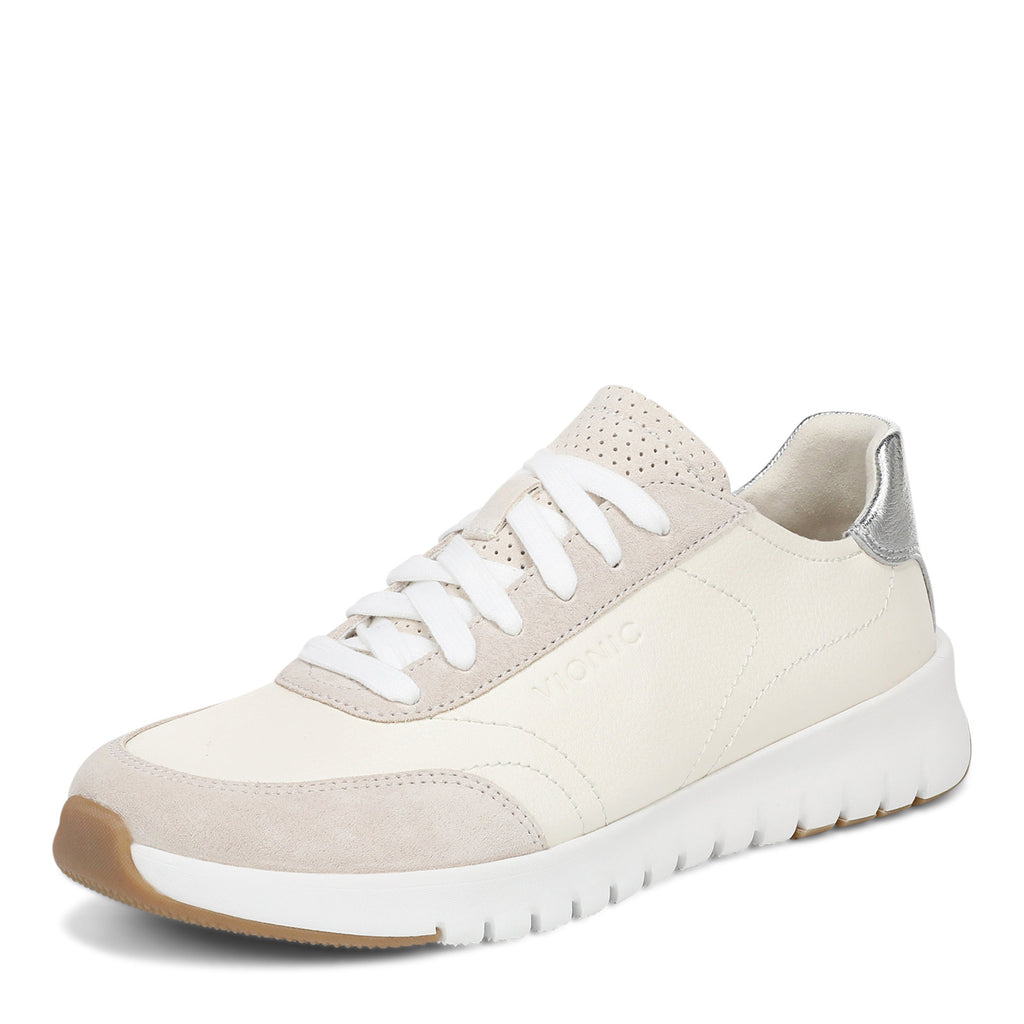 Women's Vionic Uptown Lace-Up Sneaker IVORY / SILVER J7704L5101