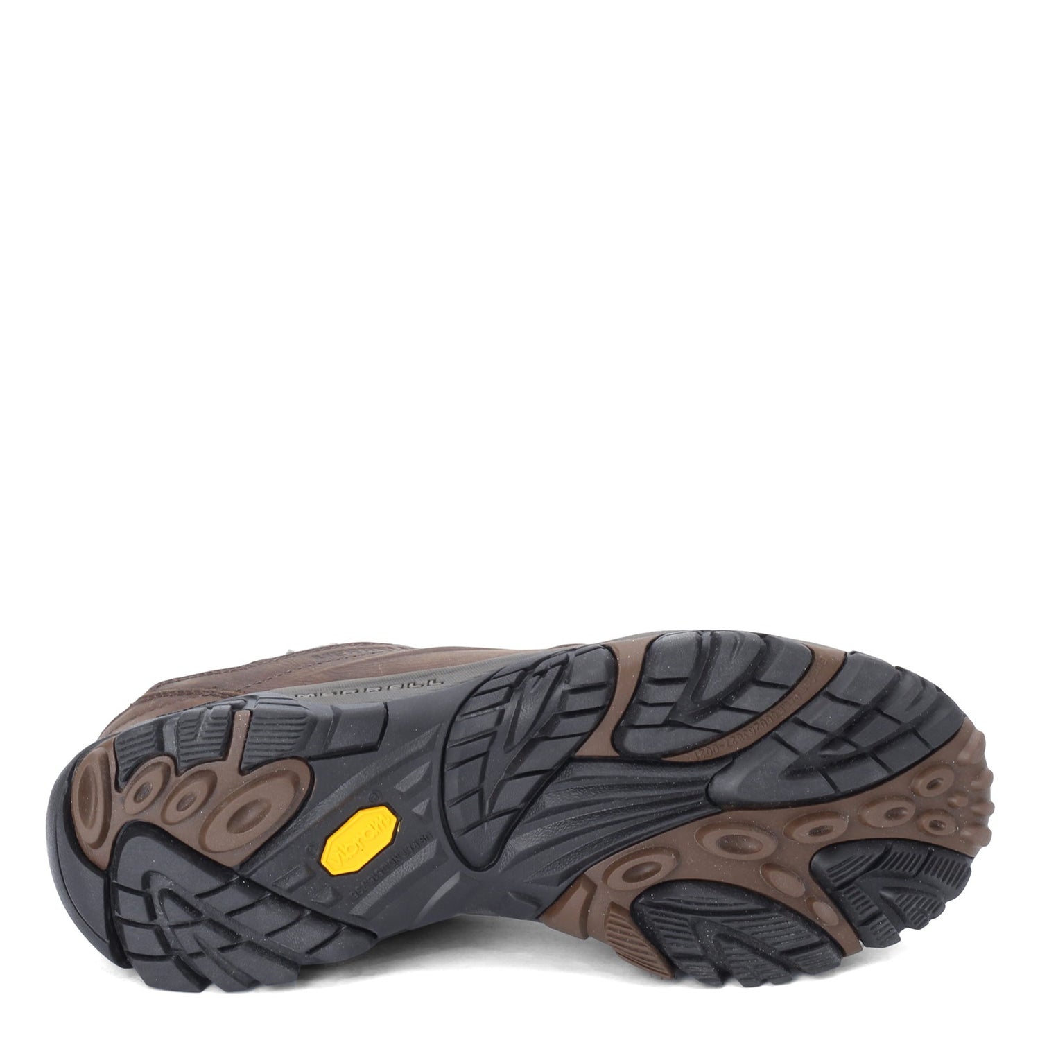 Peltz Shoes  Men's Merrell Moab Adventure Lace Waterproof Hiking Shoe - Wide Width EARTH J91825W