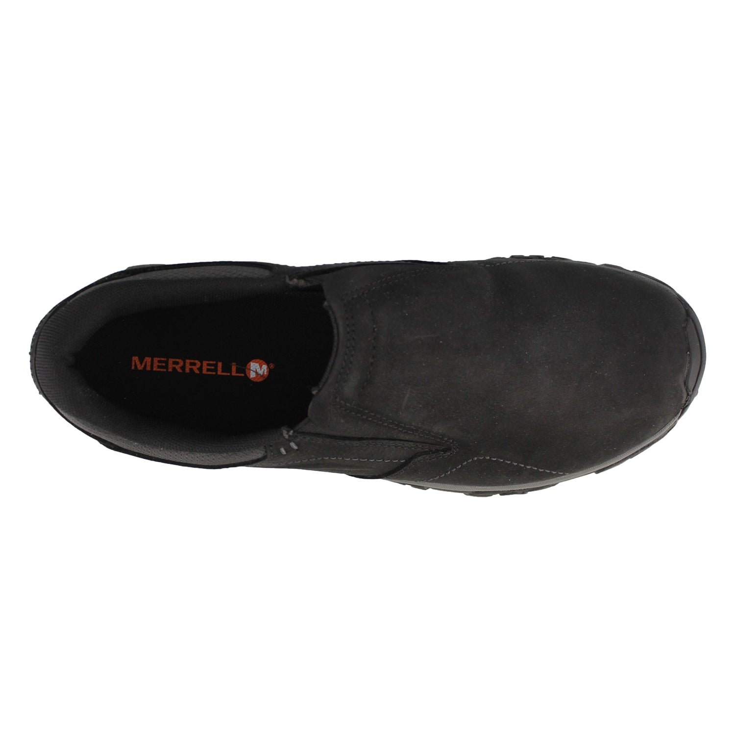 Peltz Shoes  Men's Merrell Moab Adventure Moc Slip on Shoes BLACK J91833