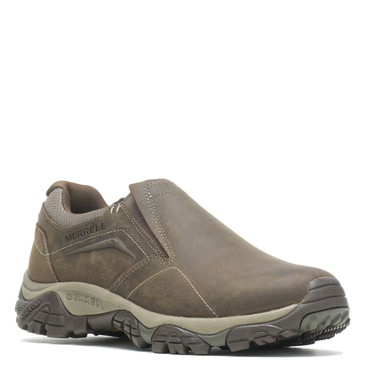 Peltz Shoes  Men's Merrell Moab Adventure Moc Slip-On BOULDER J91835