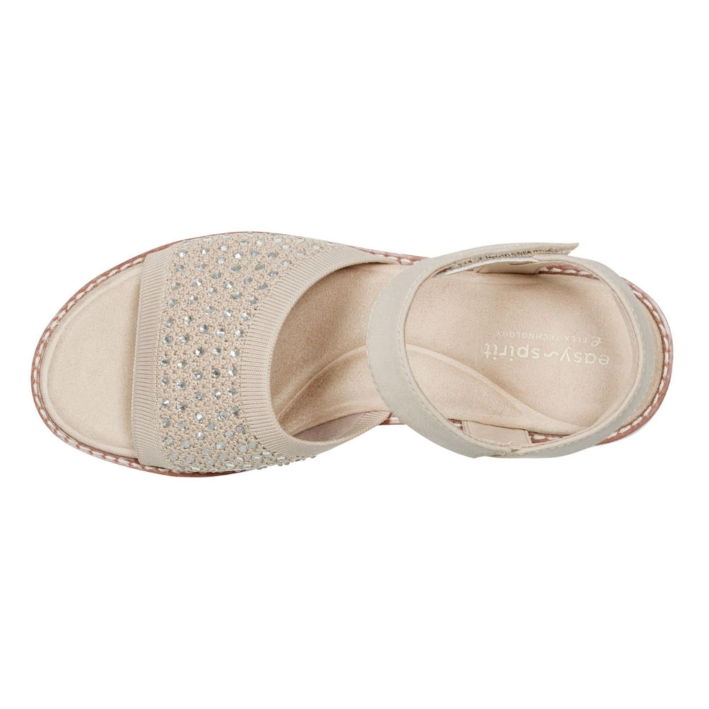 Women's Easy Spirit Jaela Rhinestone Sandal BEIGE JAELA2-LNA01