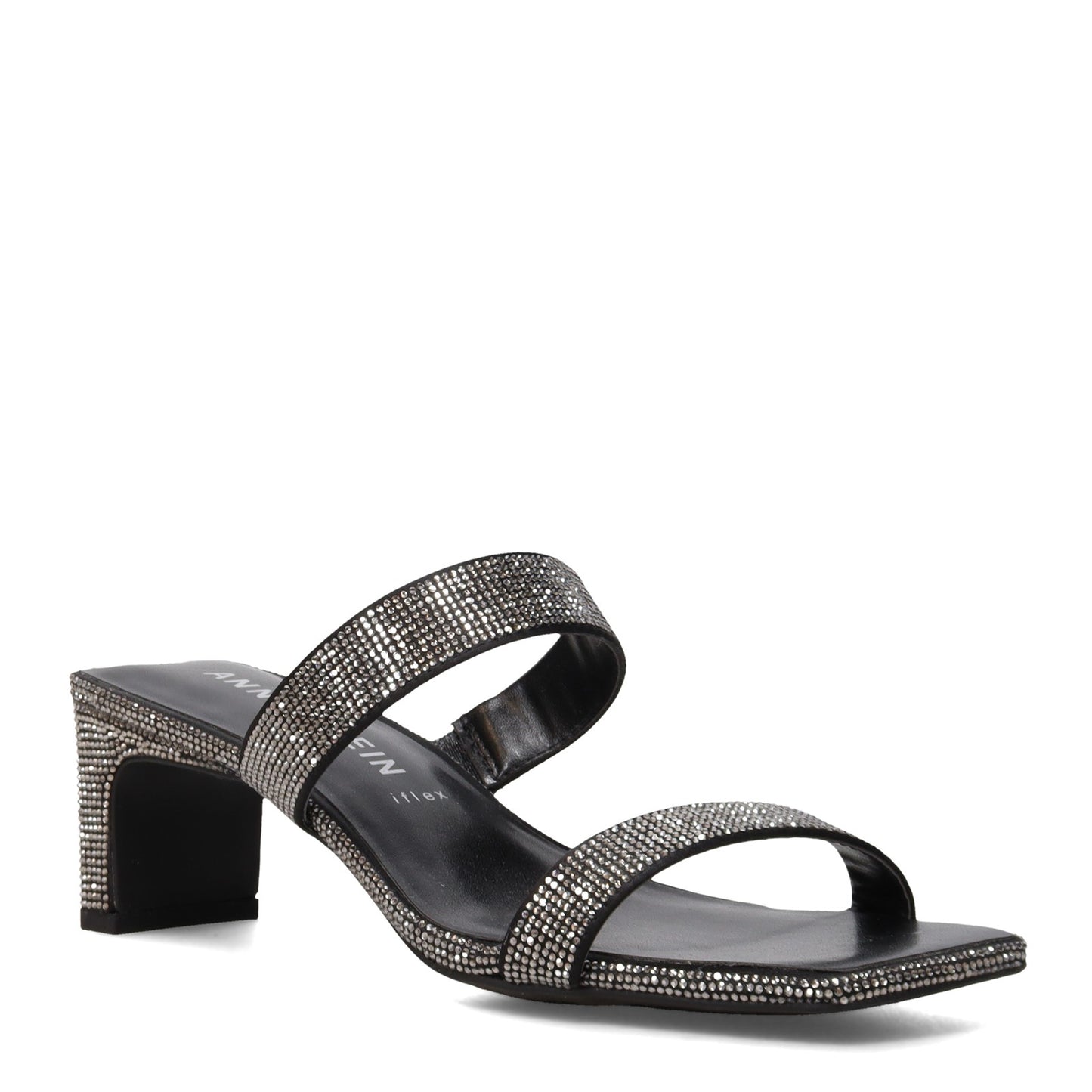 Peltz Shoes  Women's Anne Klein Jaimie Sandal BLACK JAIM01F9-BCY