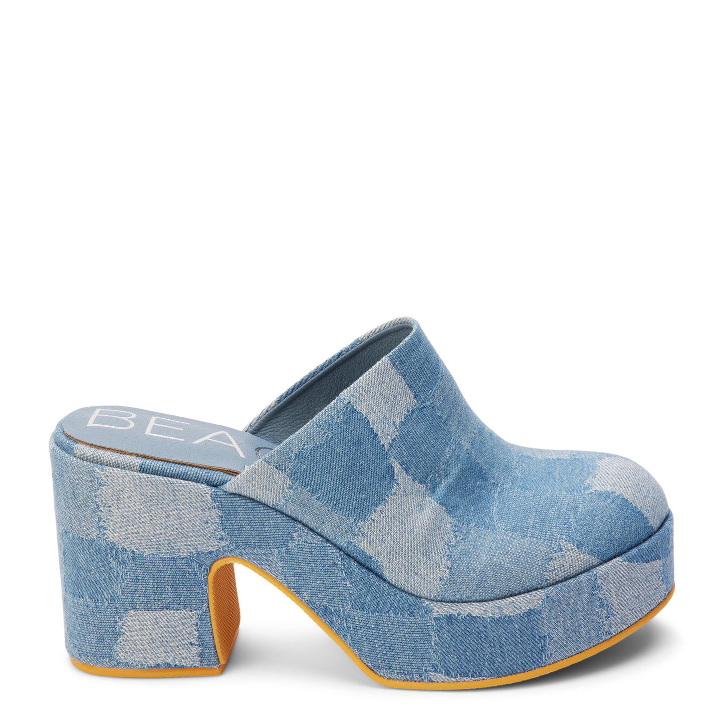 Peltz Shoes  Women's Beach by Matisse Jayde Clog Blue Denim Colored JAYDE-BLUEDE