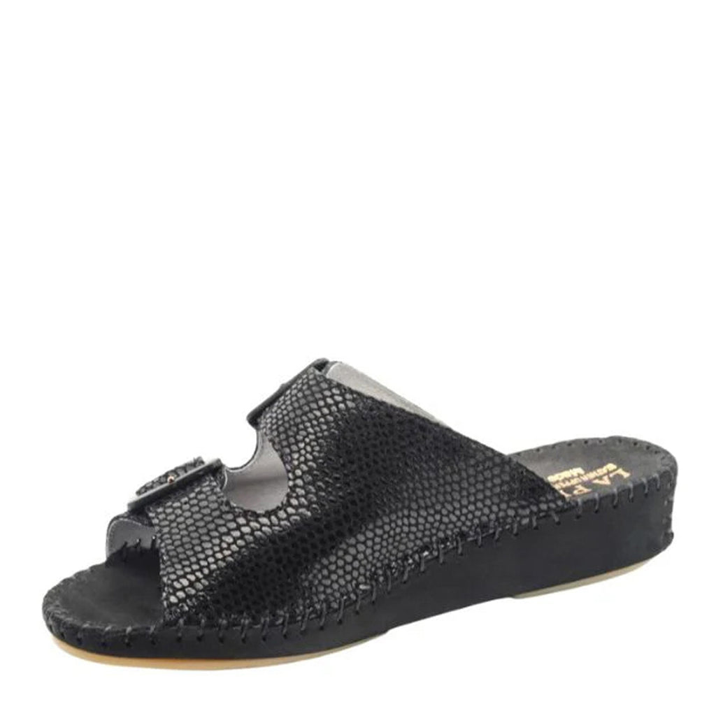 Women's La Plume Jen Sandal BLACK SNAKE JEN-BLACKSNAKE