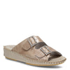 Peltz Shoes  Women's La Plume Jen Rhinestone Sandal TAUPE JEN-TAUPERHINE