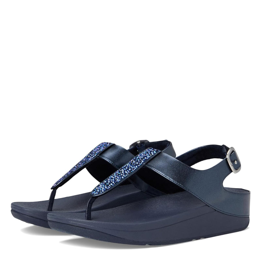 Women's FitFlop, Fino Crystal Backstrap Toe-Post Sandal