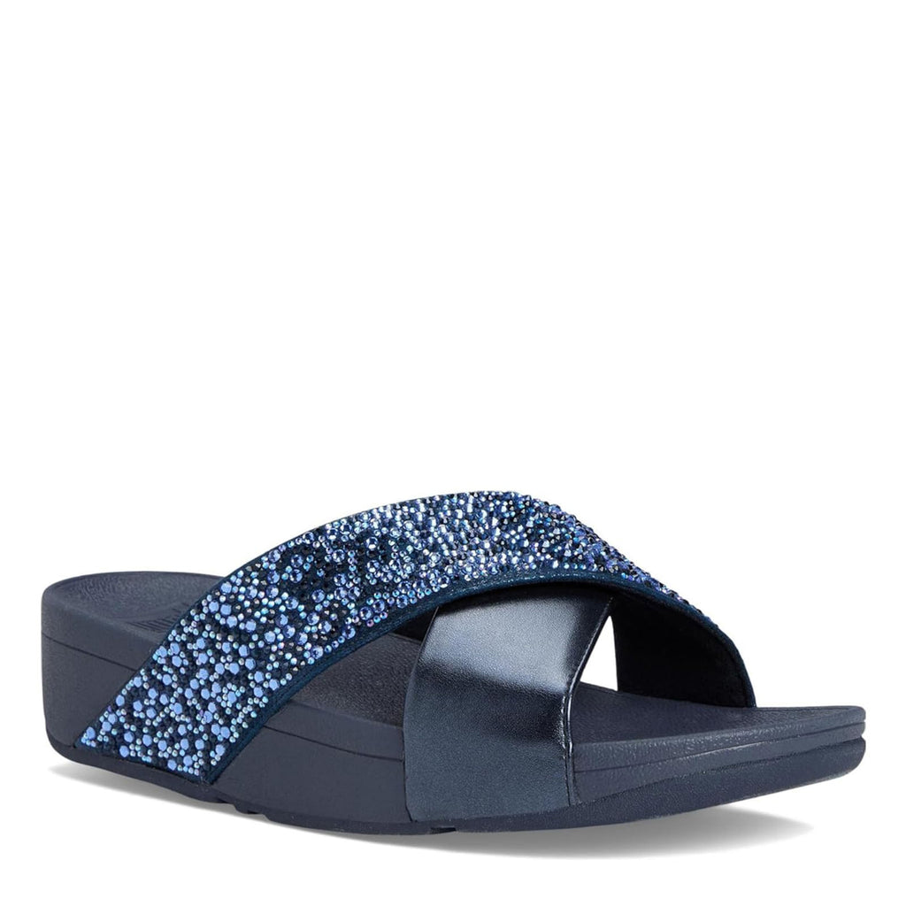 Women's FitFlop, Lulu Crystal Mix Slide Sandal