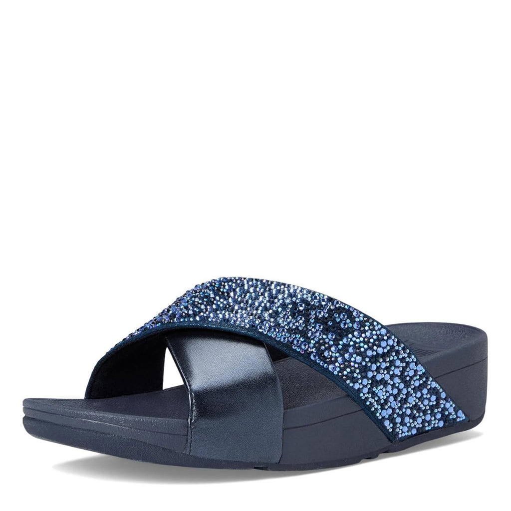 Women's FitFlop, Lulu Crystal Mix Slide Sandal