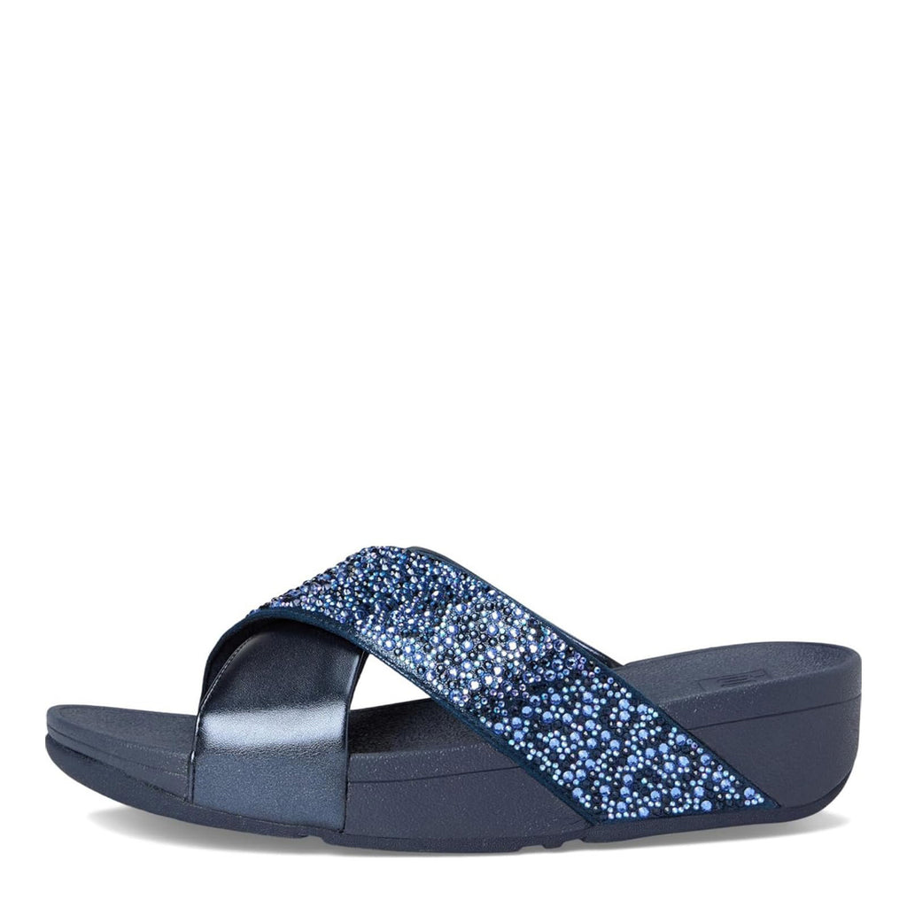 Women's FitFlop, Lulu Crystal Mix Slide Sandal