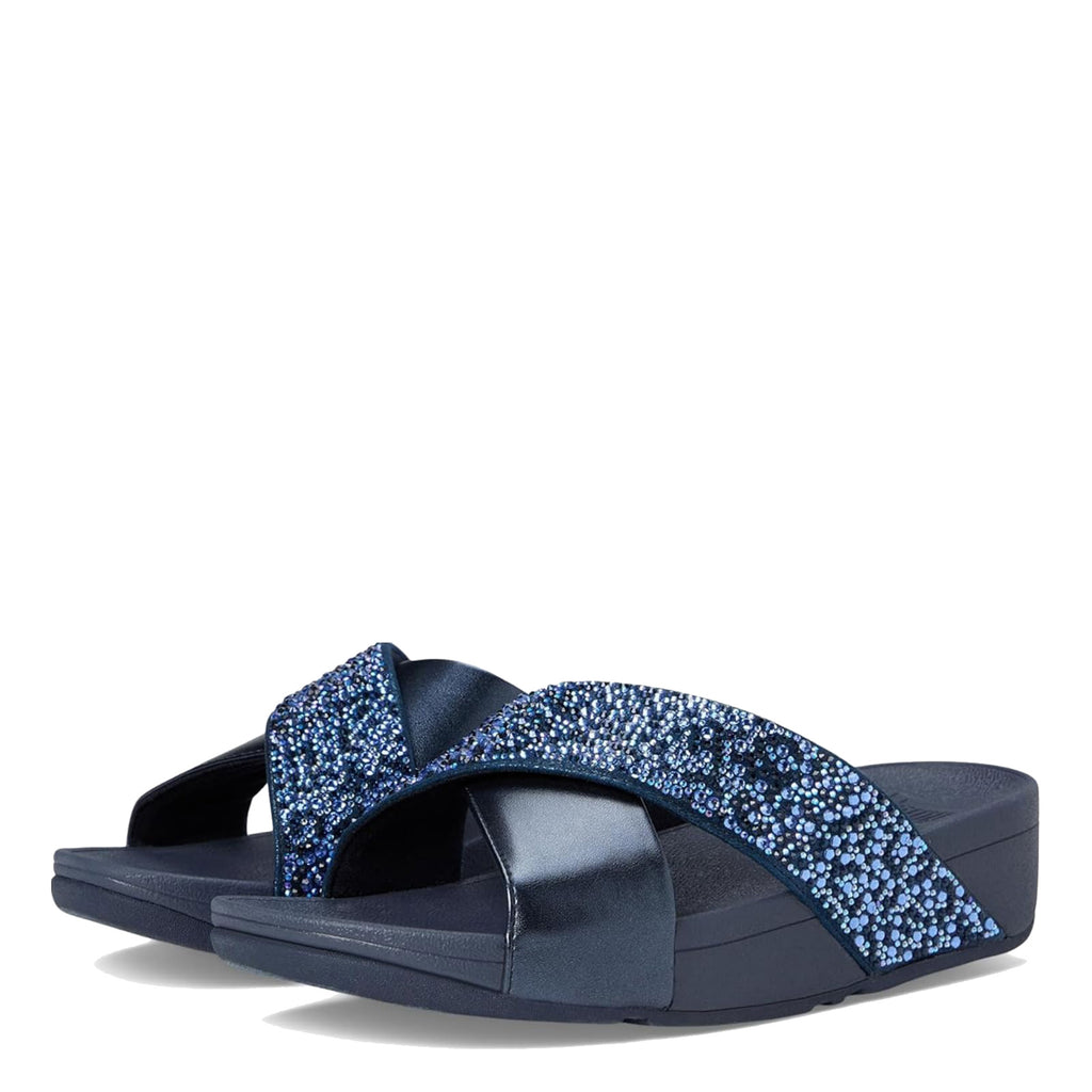 Women's FitFlop, Lulu Crystal Mix Slide Sandal
