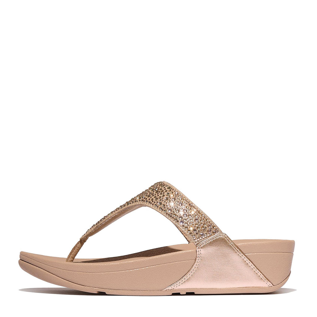 Women's FitFlop, Lulu Crystal Mix Toe Post Sandal