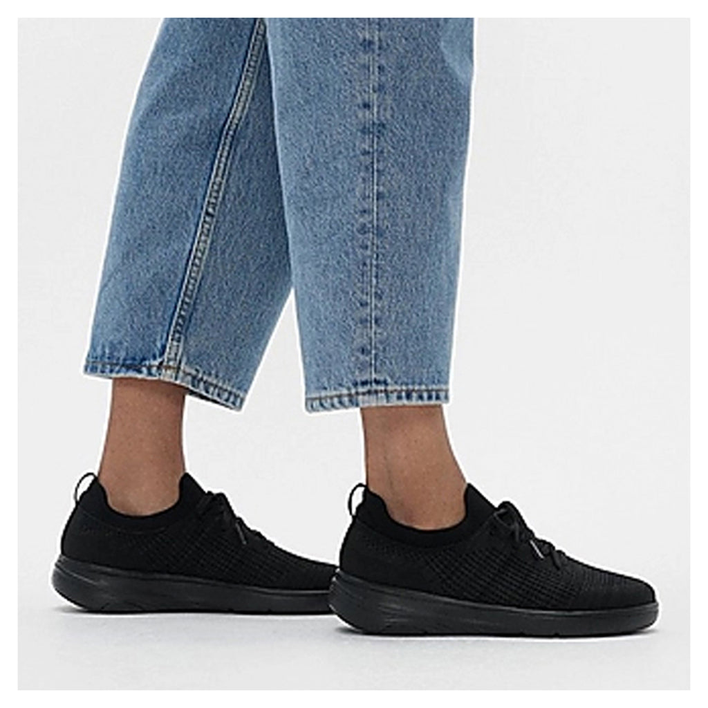 Women's FitFlop, SUPER-Q Knit Slip-On Laced Sneaker