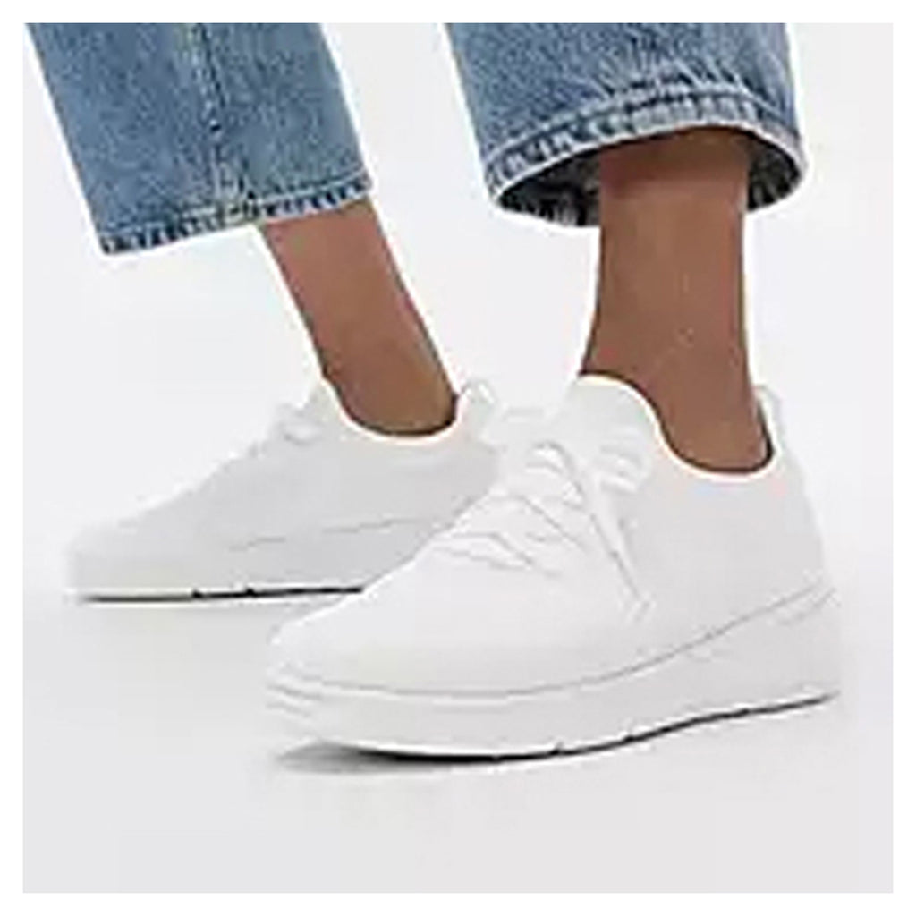 Women's FitFlop, SUPER-Q Knit Slip-On Laced Sneaker