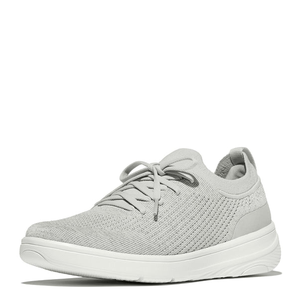 Women's FitFlop, SUPER-Q Knit Slip-On Laced Sneaker ‐ Peltz Shoes