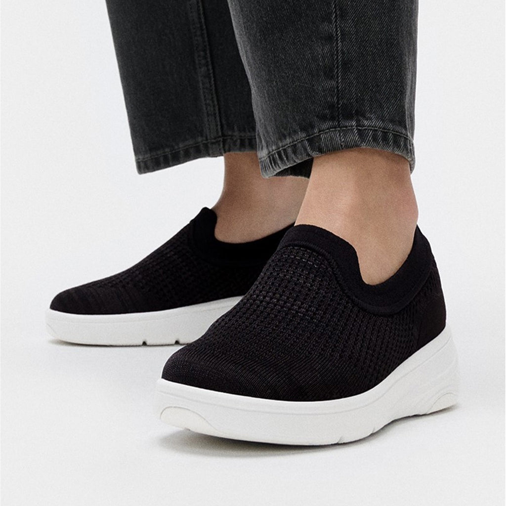 Women's FitFlop, SUPER-Q Knit Slip-On Sneaker