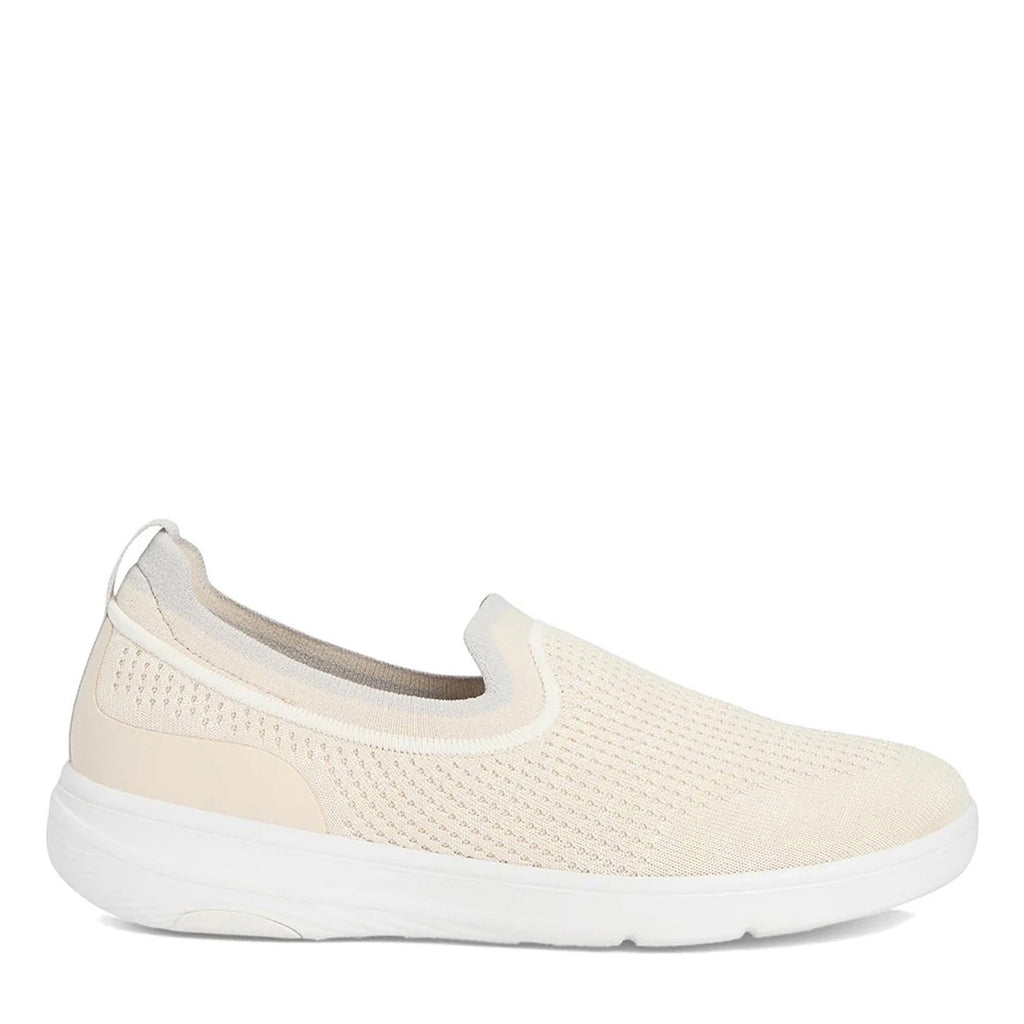 Women's FitFlop SUPER-Q Knit Slip-On Sneaker BEIGE JM2-A99