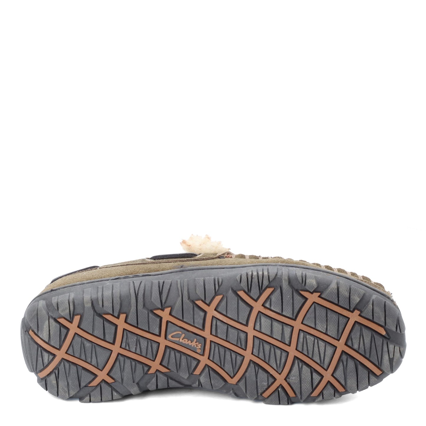 Peltz Shoes  Men's Clarks Venetian Moccasin Slipper SAGE GREEN JMH0674