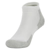 Peltz Shoes  Thorlosocks Maximum Cushion Low Cut Running Sock White Platinum JMM000-WPL