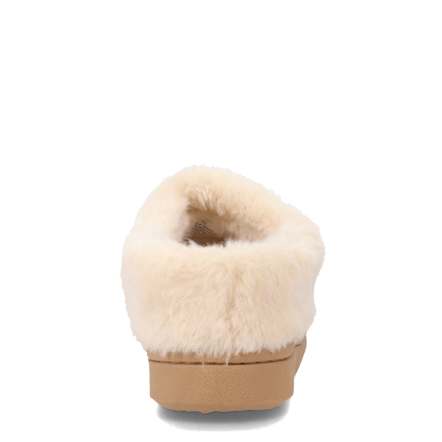 Peltz Shoes  Women's Clarks Faux Fur Lined Slipper Clog CINNAMON JMS0679-CINN