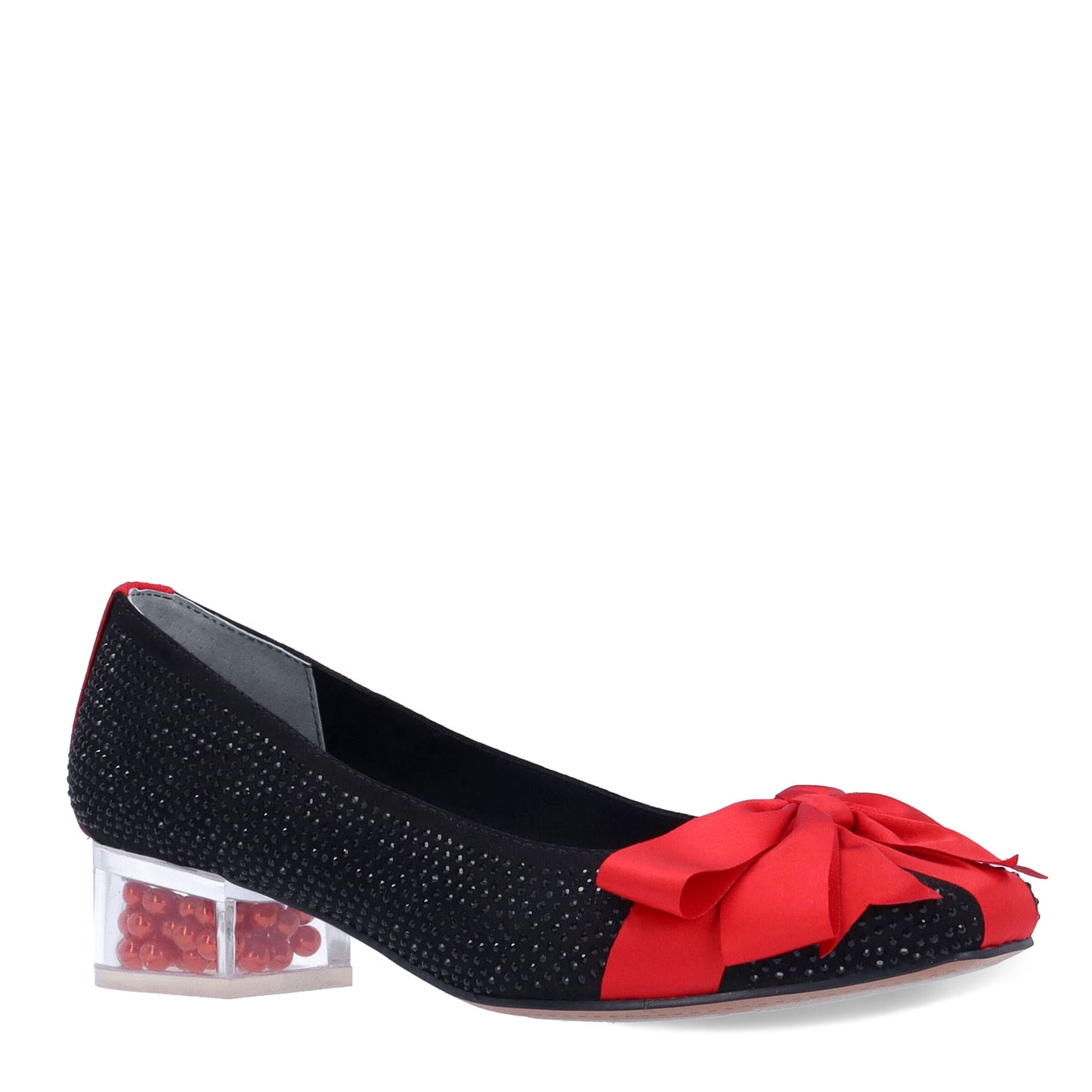 Peltz Shoes  Women's J Renee Jollee Pump Black/Red JOLLEE-SUBRE