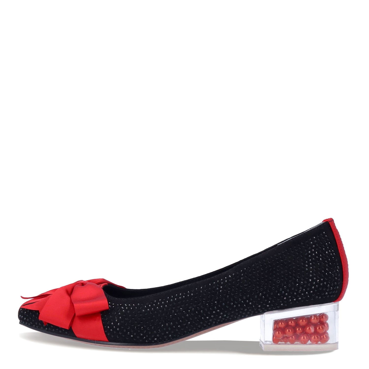Peltz Shoes  Women's J Renee Jollee Pump Black/Red JOLLEE-SUBRE