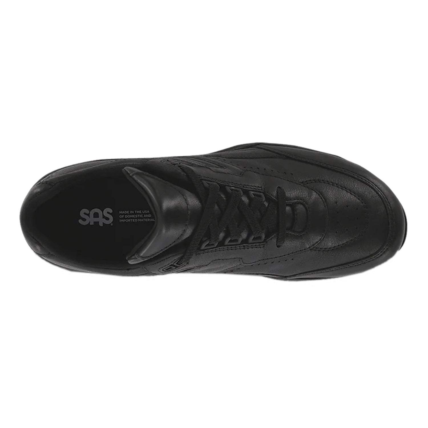 Peltz Shoes  Men's SAS Journey II Walking Shoe BLACK JOURNEY II GRAV