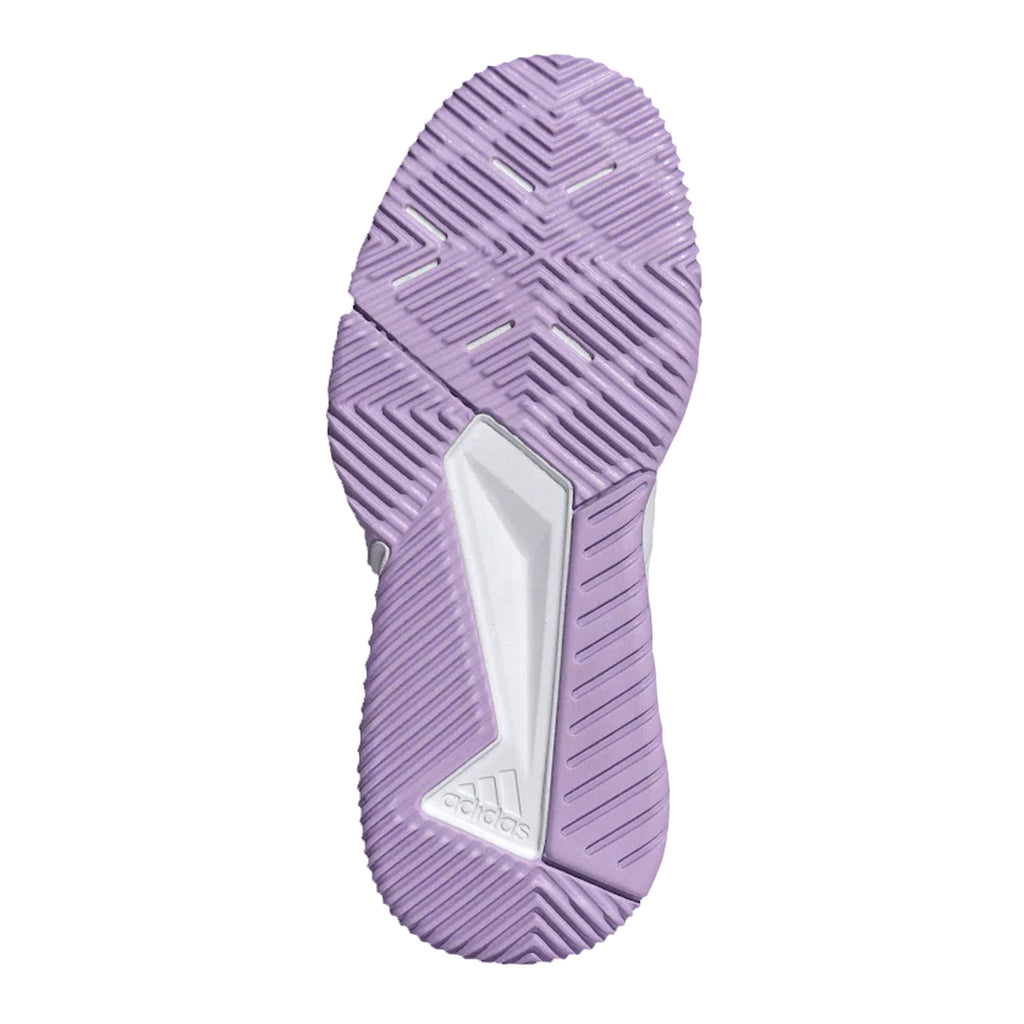 Women's Adidas Court Team Bounce 2.0 Training Shoe WHITE / BLACK / PURPLE JP9767