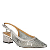 Peltz Shoes  Women's J Renee Juliah Pump Silver JULIAH-FASIL