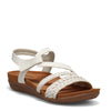 Peltz Shoes  Women's Bare Traps Jalen Sandal WHITE JALEN-WHITE
