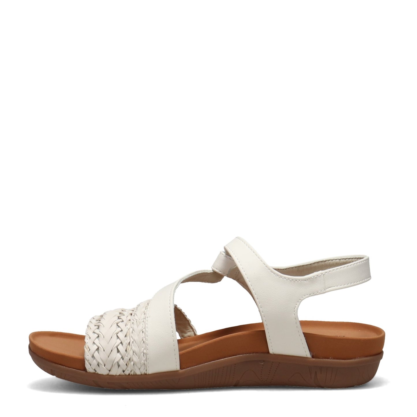 Peltz Shoes  Women's Bare Traps Jalen Sandal WHITE JALEN-WHITE