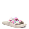 Peltz Shoes  Women's Chaco Chillos Slide Sandal MULTI-BURST JCH108732
