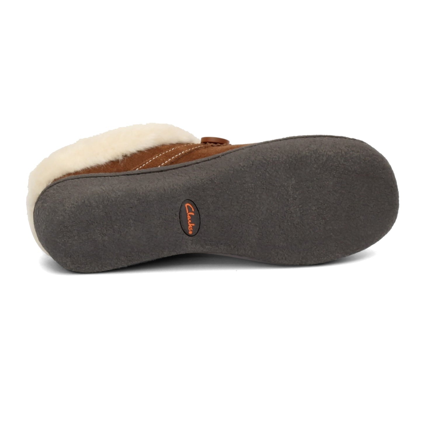 Peltz Shoes  Women's Clarks Kimberly Clog Slipper BROWN JMS0411B-633