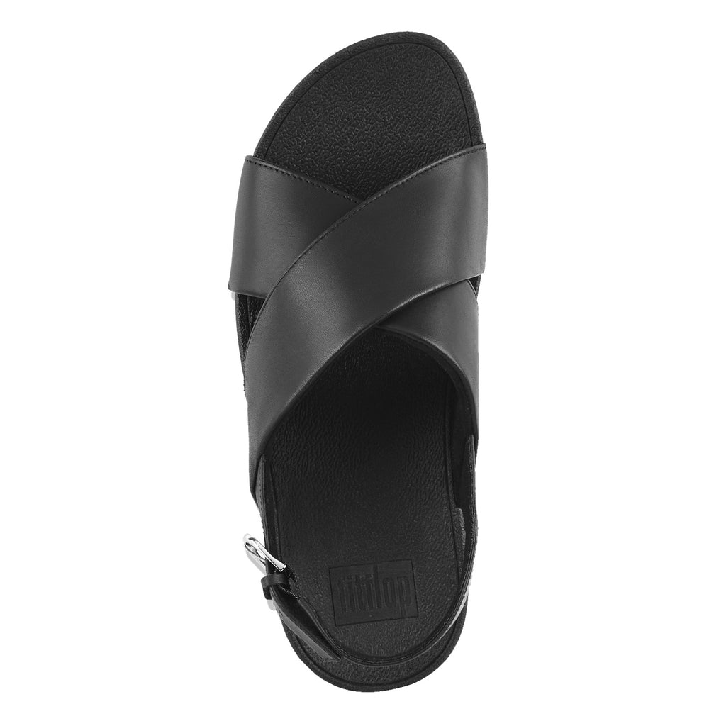 Women's FitFlop Lulu Cross Backstrap Sandal BLACK K03-001