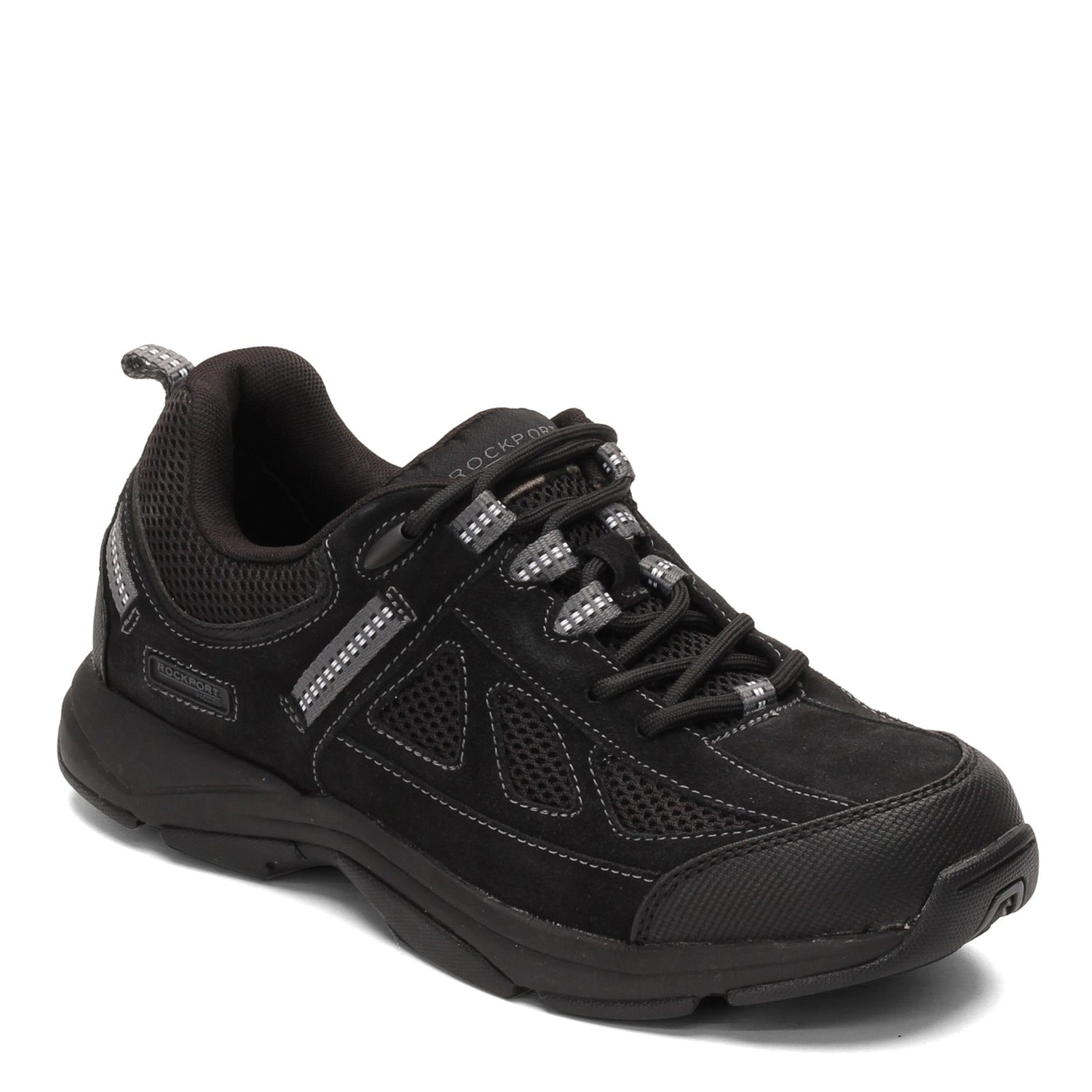 Peltz Shoes  Men's Rockport Rock Cove Walking Shoe BLACK K71553