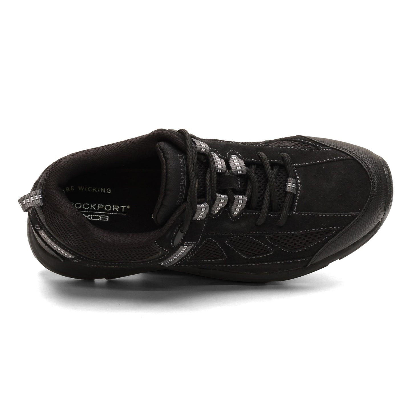Peltz Shoes  Men's Rockport Rock Cove Walking Shoe BLACK K71553
