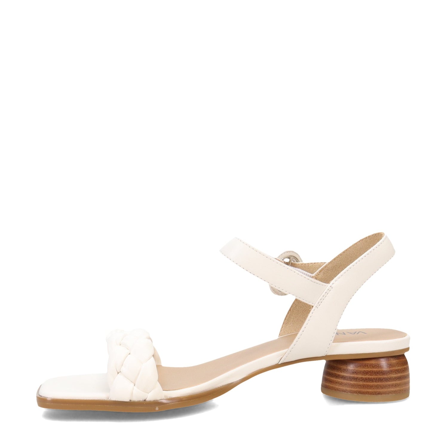 Peltz Shoes  Women's Vaneli Kalee Sandal WHITE KALEE-WHITE