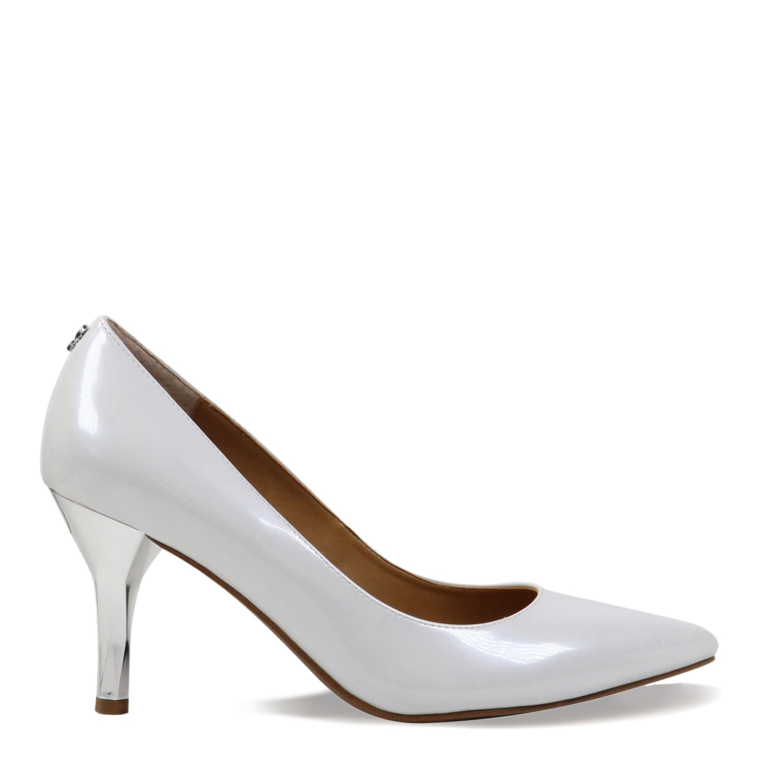 Peltz Shoes  Women's J Renee Kanan Pump White Patent KANAN-PAWHT