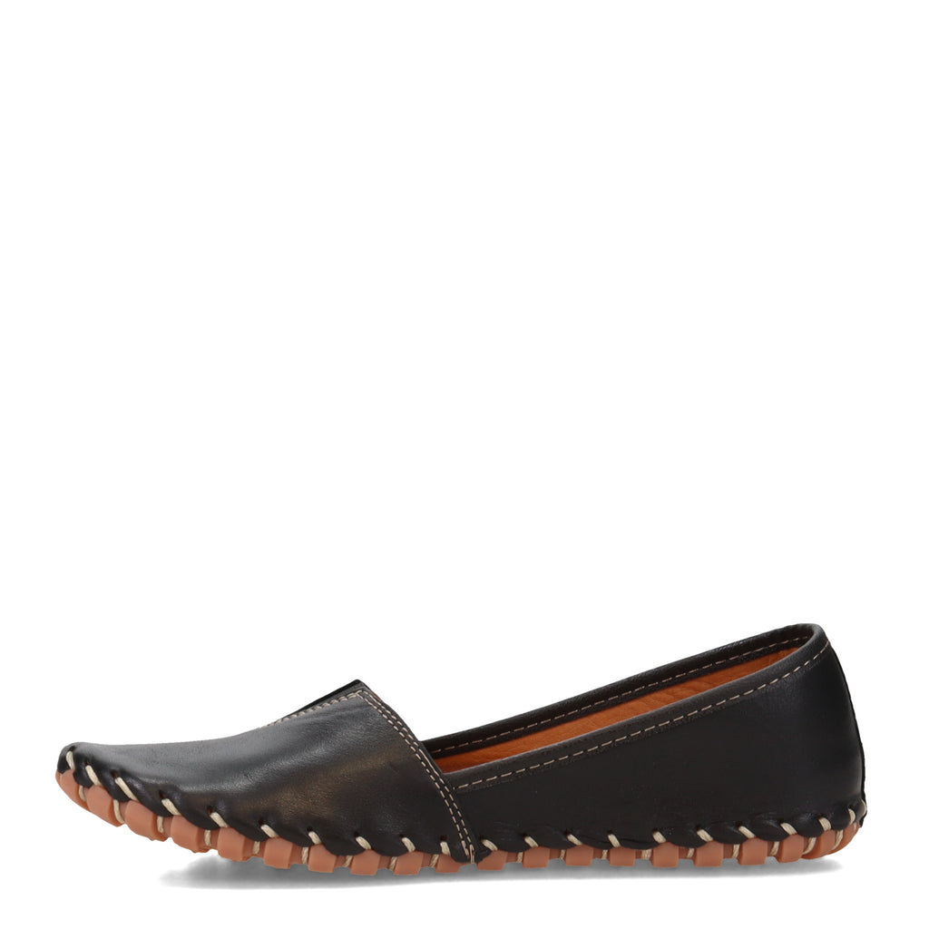 Women's Spring Step Kathaleta Slip-On BLACK LEATHER KATHALETA-B