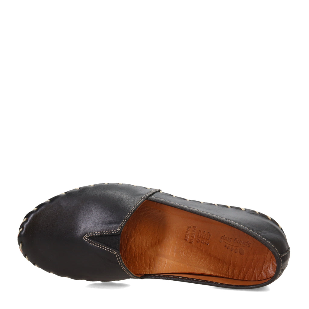 Women's Spring Step Kathaleta Slip-On BLACK LEATHER KATHALETA-B