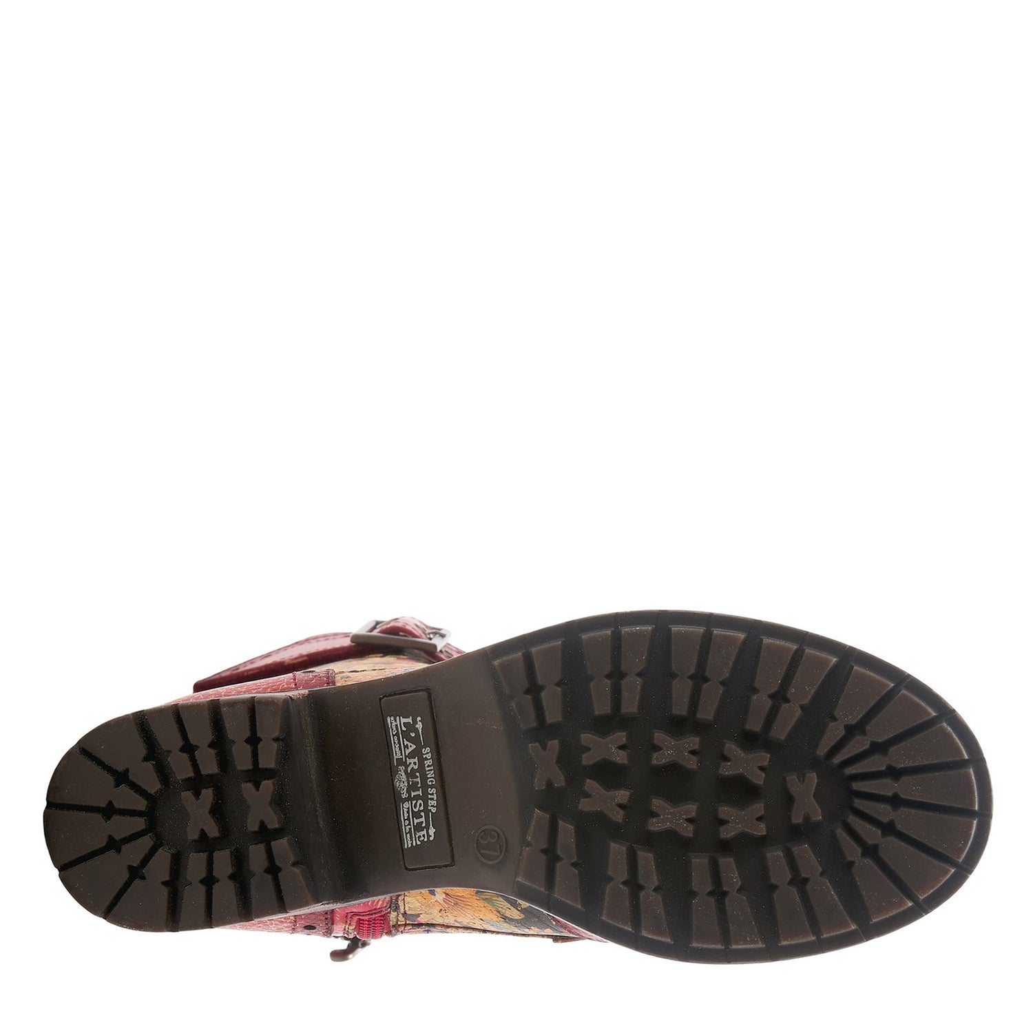 Peltz Shoes  Women's L'Artiste by Spring Step Kisha Boot Red Multi KISHA-FLORARDM