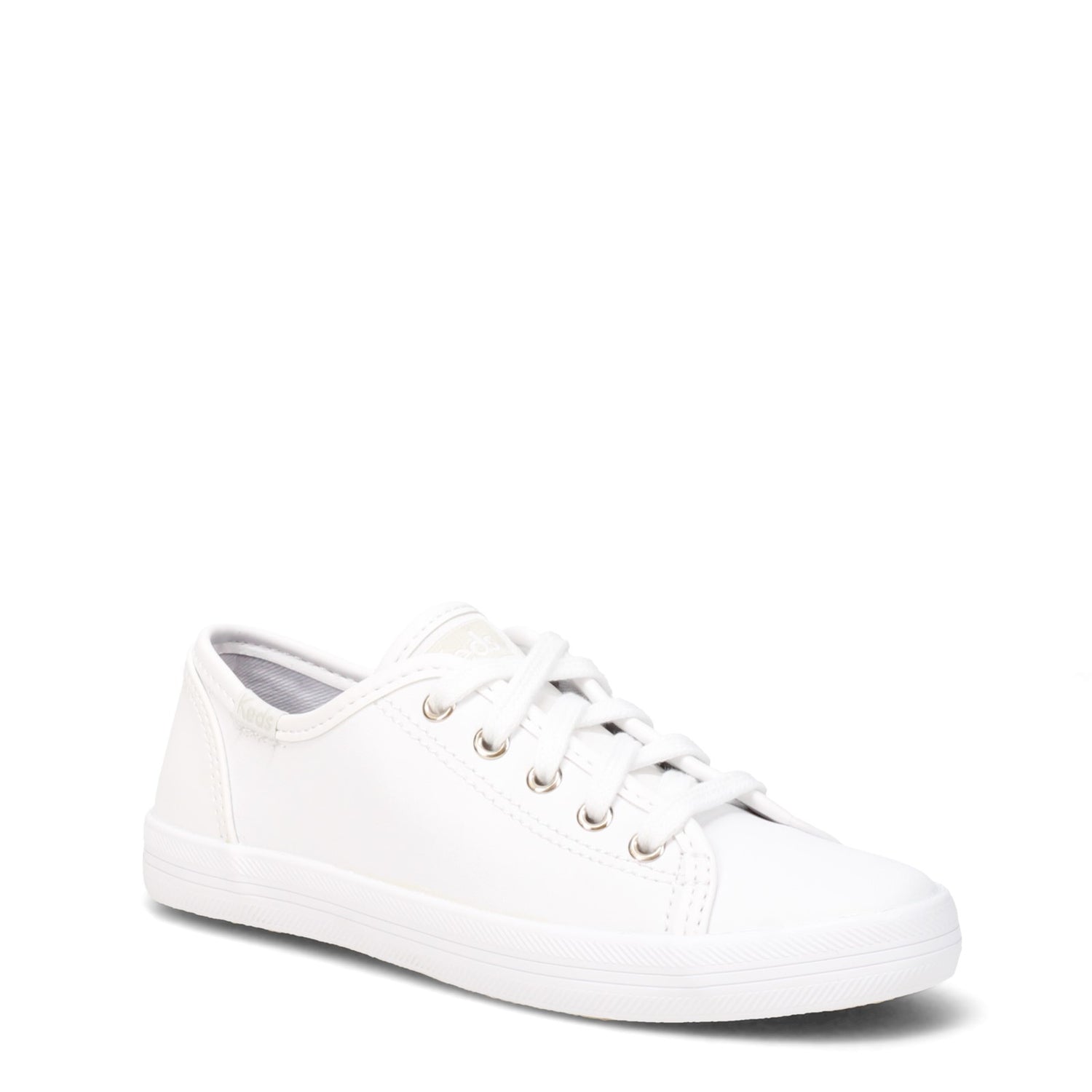 Peltz Shoes  Girl's Keds Kickstart Sneaker - Little Kid & Big Kid WHITE LEATHER KK160537