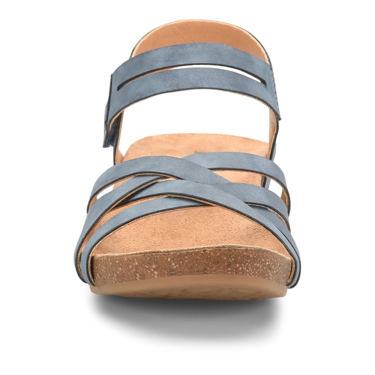 Peltz Shoes  Women's KORKS Primrose Sandal Blue KR0001504