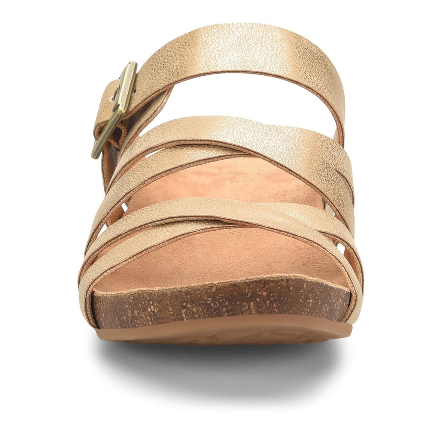 Peltz Shoes  Women's KORKS Aster Sandal Gold KR0006710