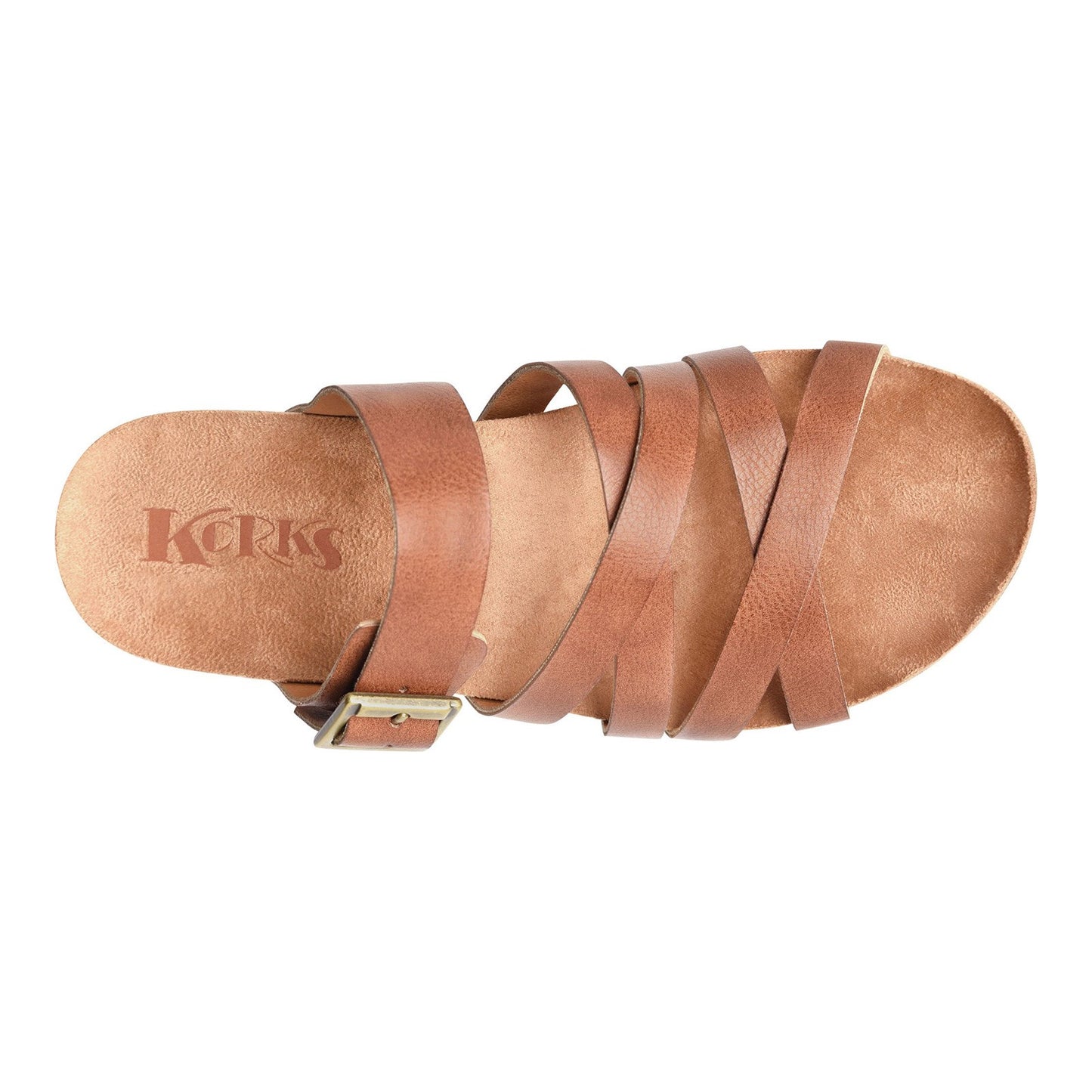 Peltz Shoes  Women's KORKS Aster Sandal Tan KR0006725