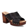 Peltz Shoes  Women's KORKS Lynda Sandal Black KR0010909